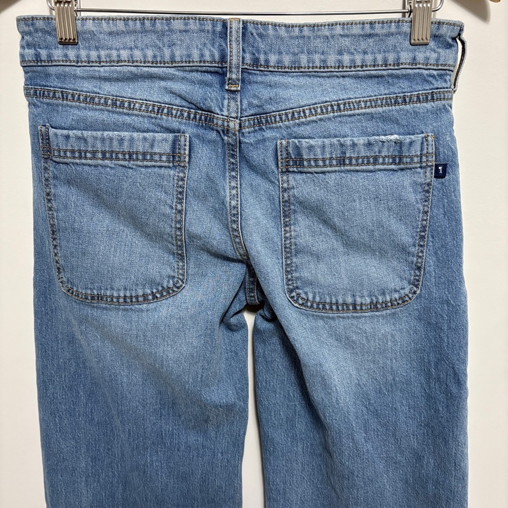Anthropologie Pilcro Jeans Womens 27 (Actual 30x28) Wide Leg Skater Snap Button - Picture 4 of 14